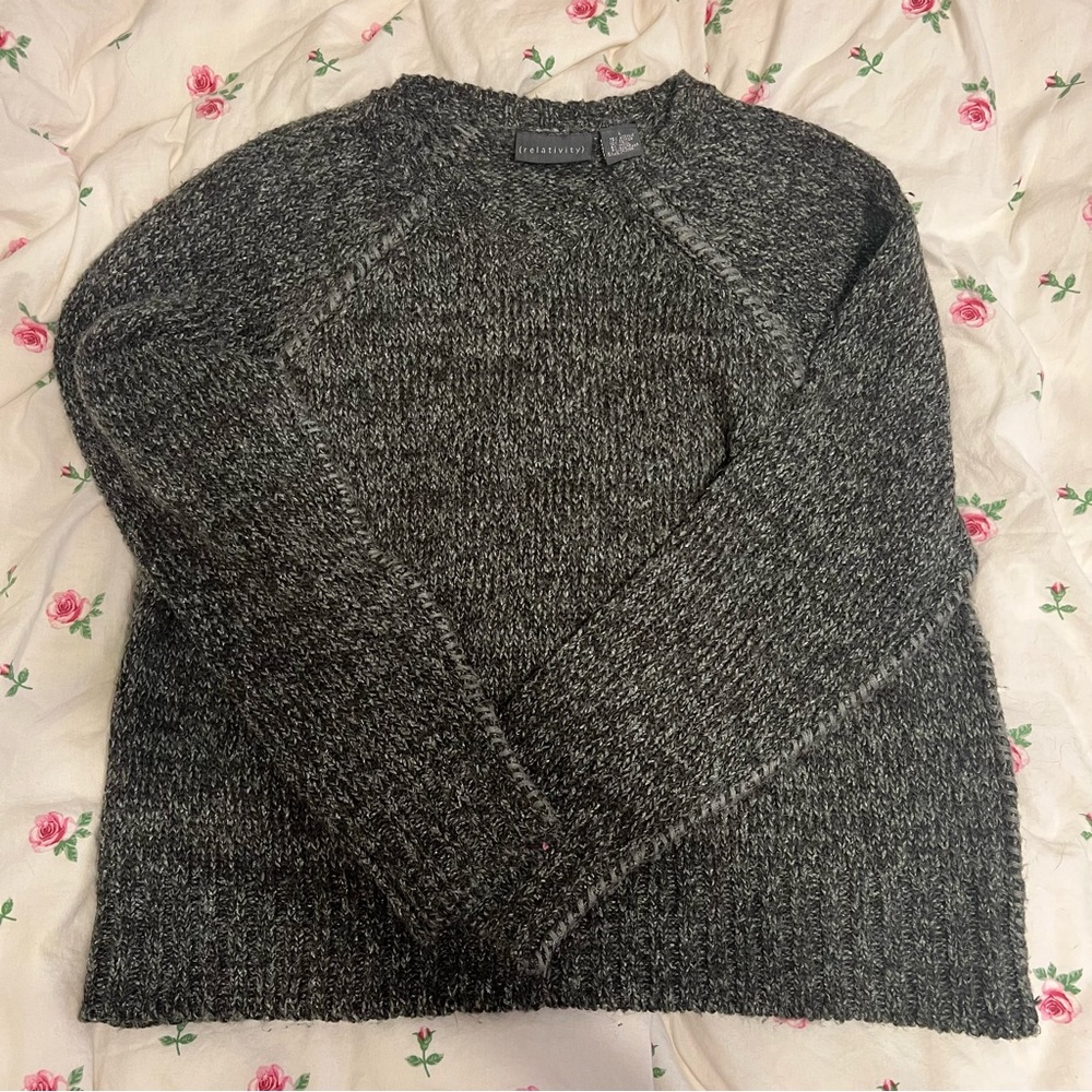 Relativity Grey Wool Sweater